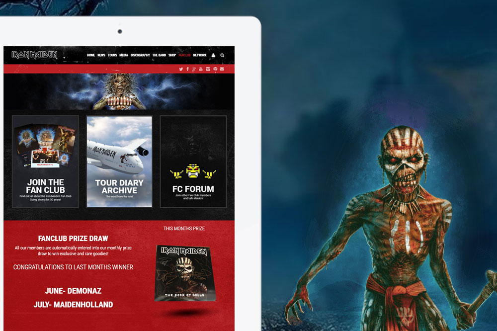 Iron Maiden email template